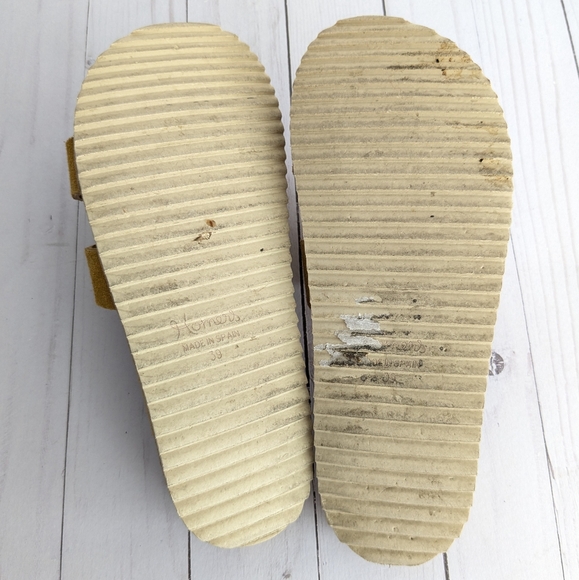 Homers Artisan • Suede H Slide Sandals - Picture 3 of 8